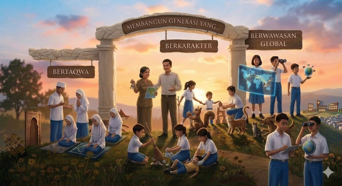 Membentuk Generasi Yang Bertaqwa, Berkarakter, dan Berwawasan Global